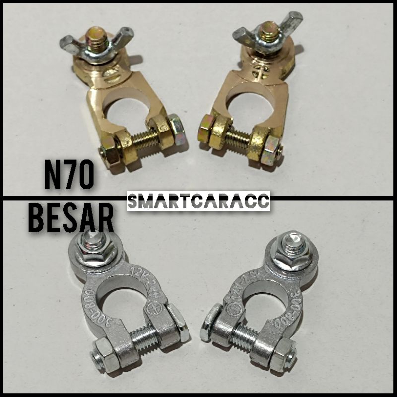 Kepala Aki Terminal Aki klem aki Accu Besar Mobil Truk Bus N70 NS70 Kuningan Timah