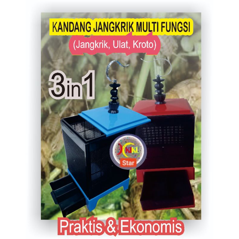 Ha Kandang multifungsi Jangkrik, Ulat dan Kroto