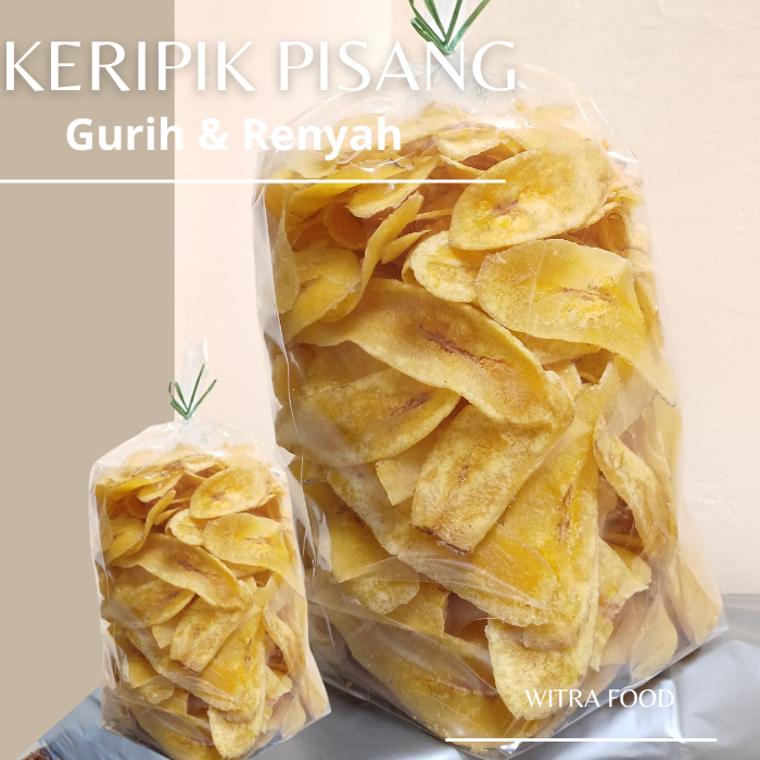 

Keripik Pisang Asin Gurih 250gr/500gr/1Kg Keripik Pisang Crispy