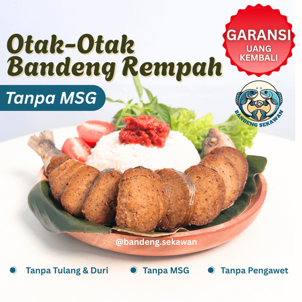 

Sekawan - Otak Otak Bandeng Rempah Asli Bergaransi - Tanpa MSG -Tanpa Tulang Duri - BONUS Sambal - Bandeng Sekawan