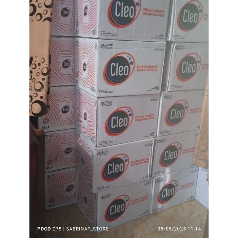 

cleo gelas 200ml, per 3 dus