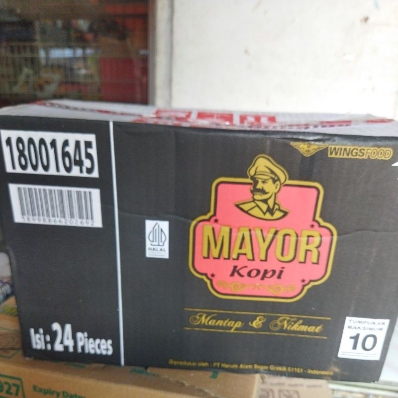 

Kopi Mayor murni 120g dari Wings dus isi 24. Exp 13/07/26