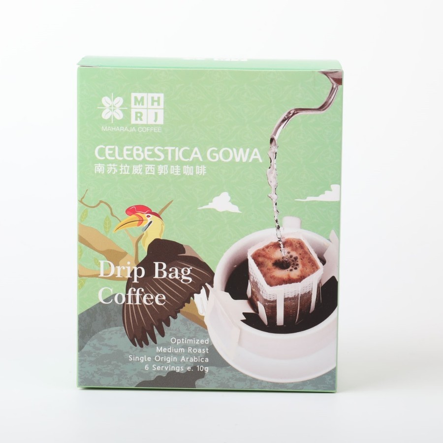 

Maharaja Drip Bag Coffee Gowa Arabika kopi dalam filter tanpa Ampas - 6 pack