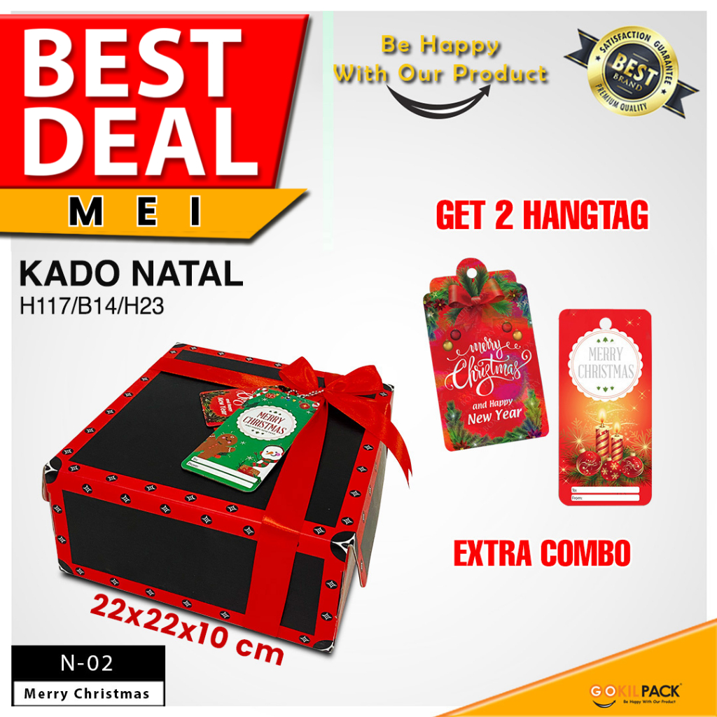 

Kotak Hadiah - Dus Kado Natal - Tempat Penyimpanan Hadiah Edisi Natal - N-02
