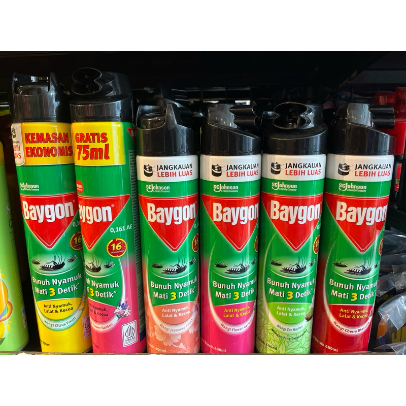 BAYGON anti nyamuk,lalat & kecoa all variant