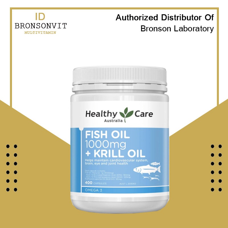 Healthy Care Fish Oil 1000mg & Krill Oil 400 Capsules