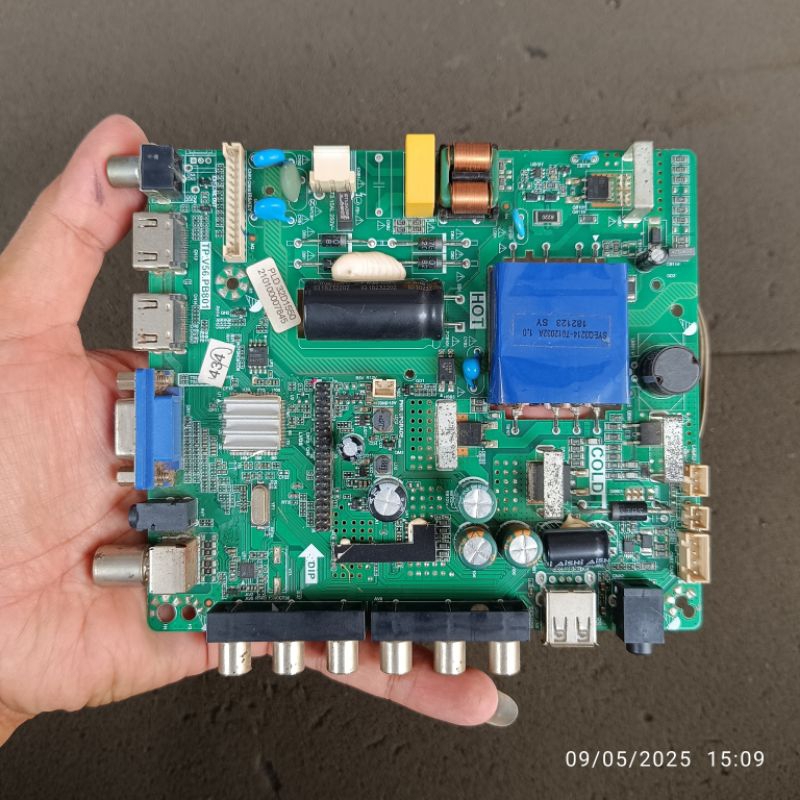 Mb mobo mainboard + psu led tv Polytron PLD32D1550 PLD 32D1550 original copotan