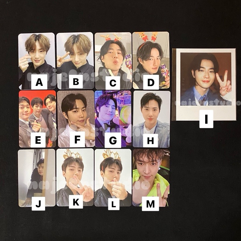 [READY] PHOTOCARD OFFICIAL EXO SUHO SEHUN LAY PINK CHRISTMAS 2024 SEASONS GREETING 2024 POLAROID U I