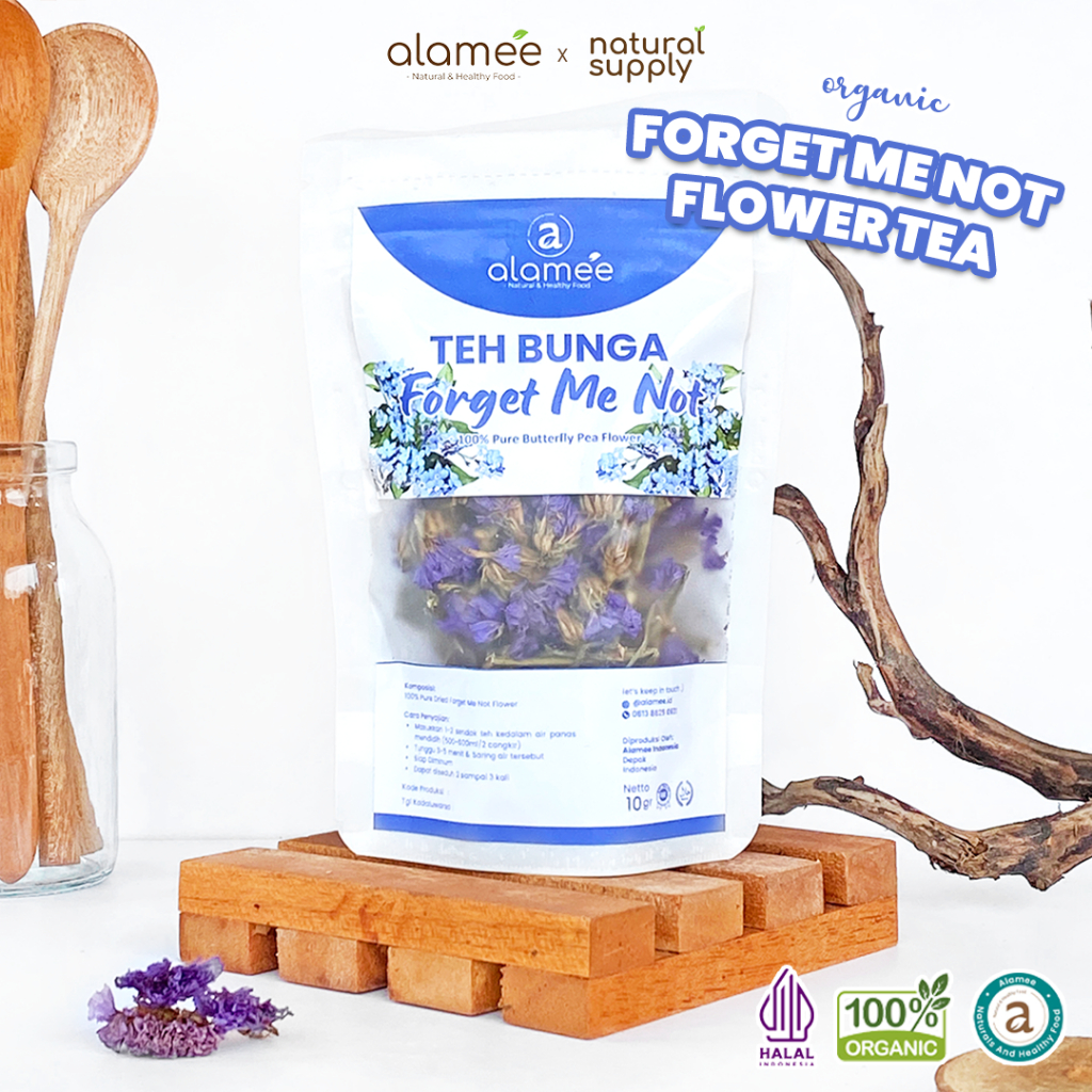 

Teh Bunga Forget Me Not Flower Tea Organik Kering Dried Alami Teh Herbal Asli 10 Gr