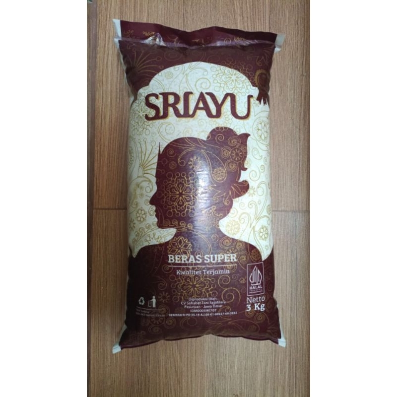 

Sriayu Beras Super Kemasan 3 kg