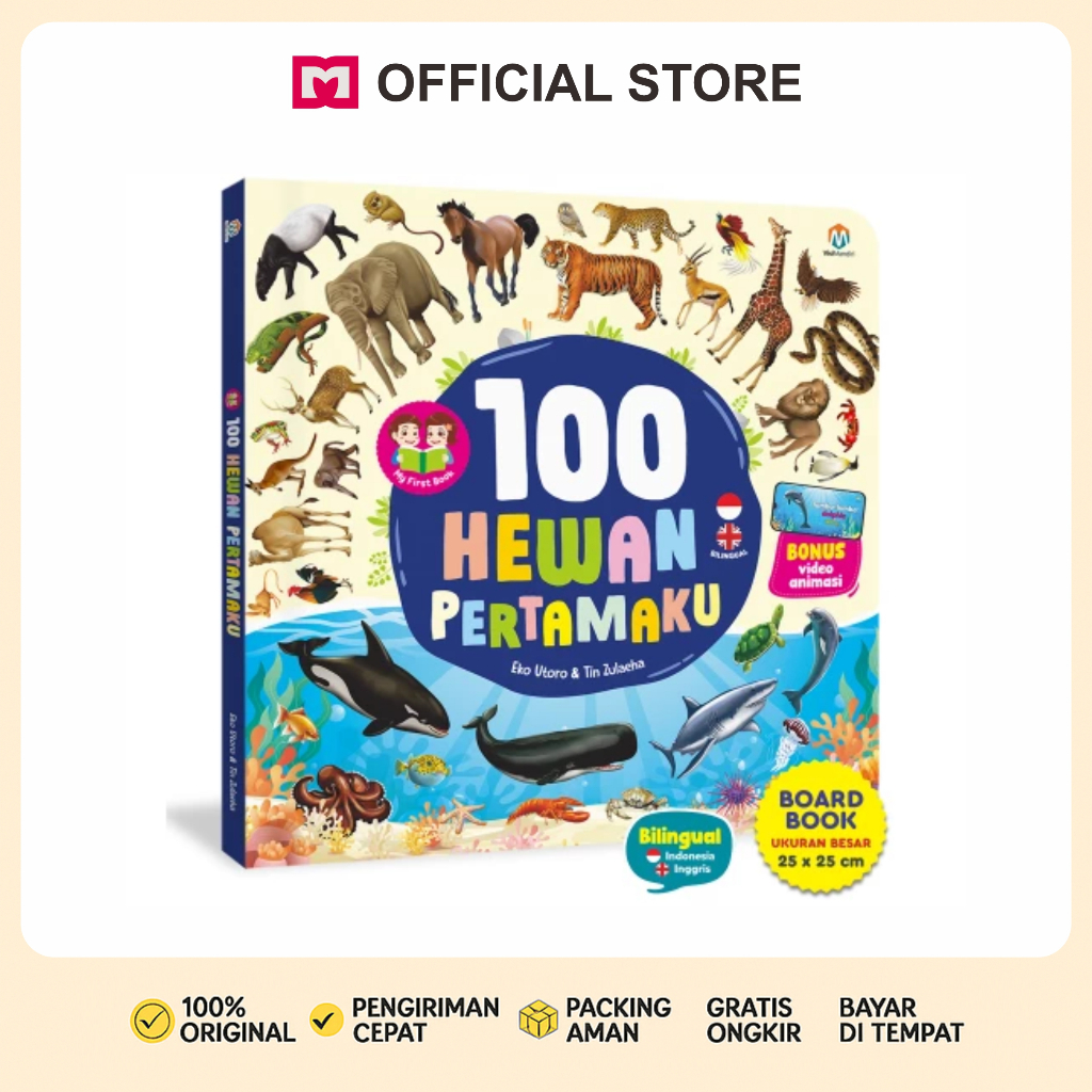 DM Bookstore - Buku Aktivitas Balita My First Book 100 Hewan Pertamaku Untuk Anak Usia 3+ Tahun