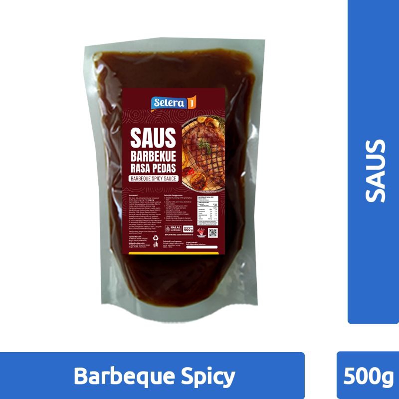

Barbeque Spicy Sauce - Saus Pedas BBQ Selera1 uk 500 gr/pack