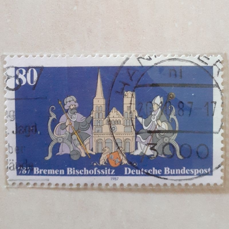 

(J2) Perangko Jerman Diocese Bremen Tahun 1987