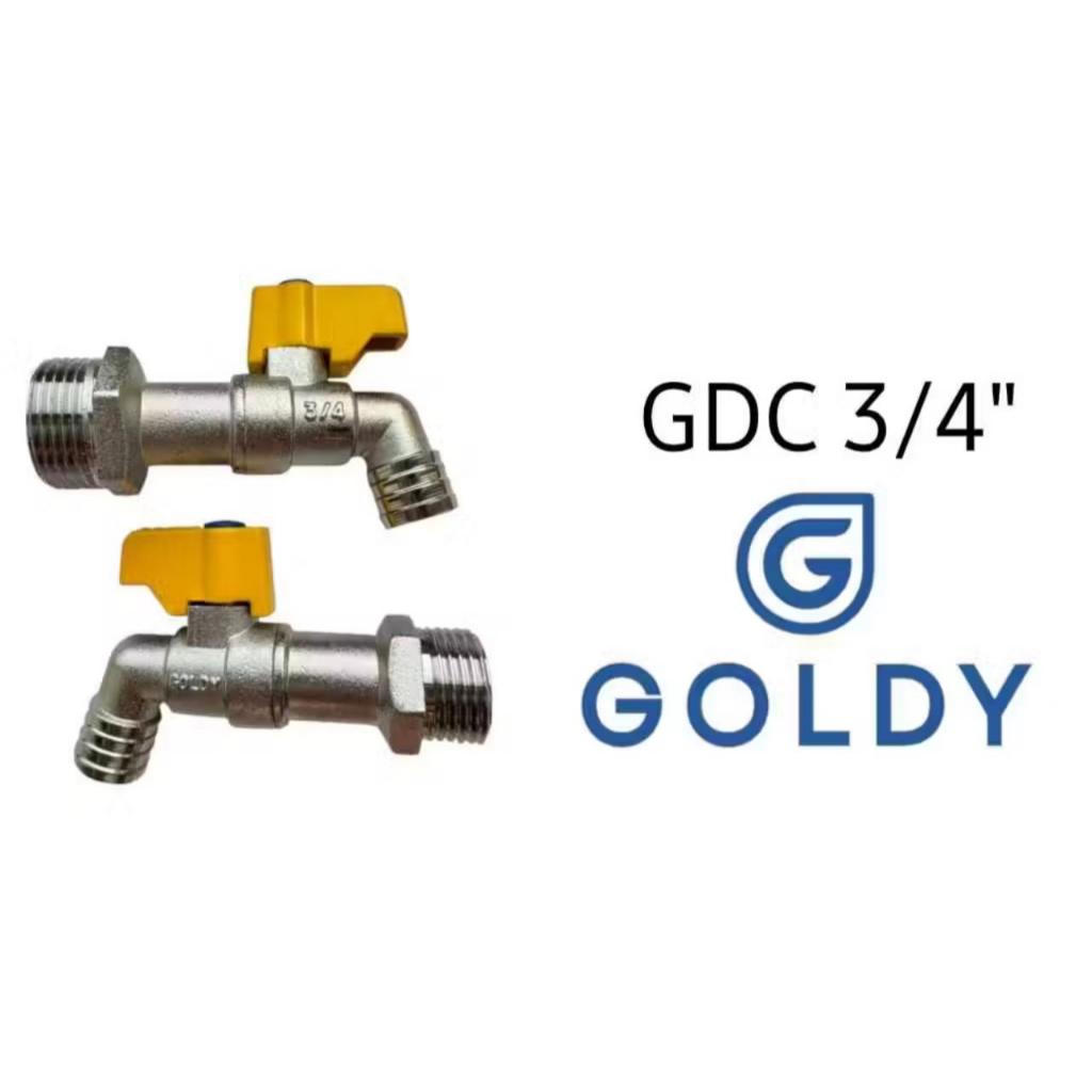 Kran air kran tembok/ kran besi GOLDY 1/2, 3/4 GDC