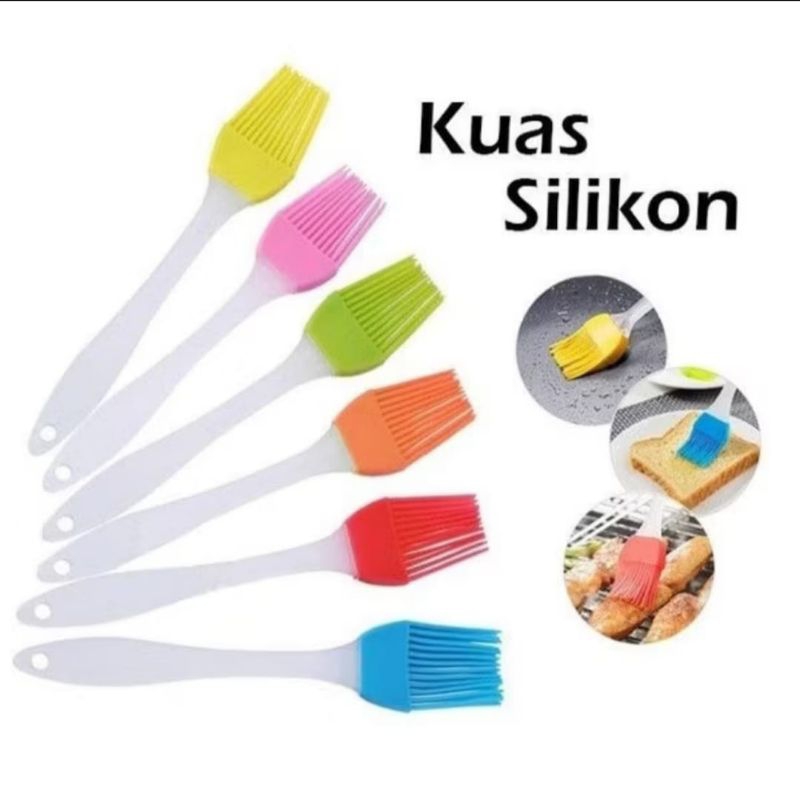 kuas silicon pengoles kue anti panas