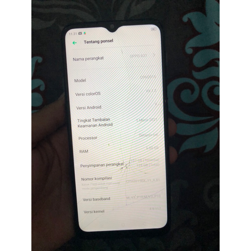 mesin oppo a31/a54s minus