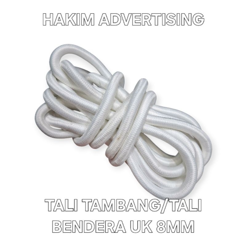 

TALI TAMBANG ATAU TALI BENDERA UK 8MM BERKUALITAS READY STOCK