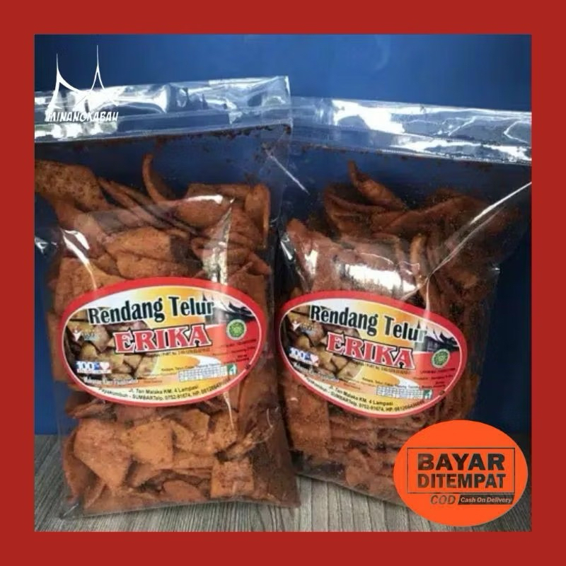 

RENDANG TELUR ERIKA 200 GRAM OLEH OLEH KHAS PADANG PAYAKUMBUH