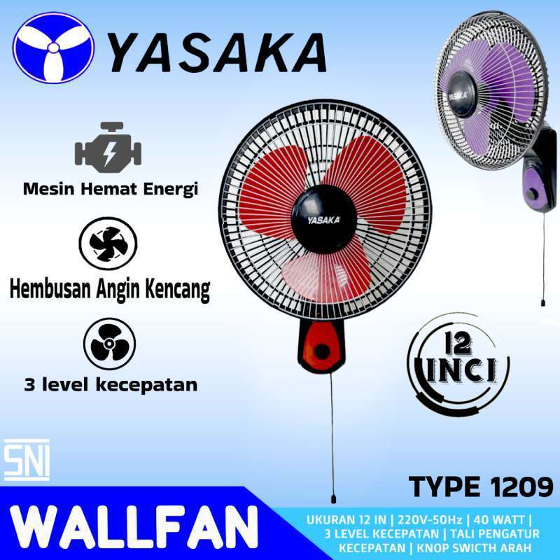 KIPAS ANGIN YASAKA 1209 KIPAS ANGIN DINDING/WALL FAN