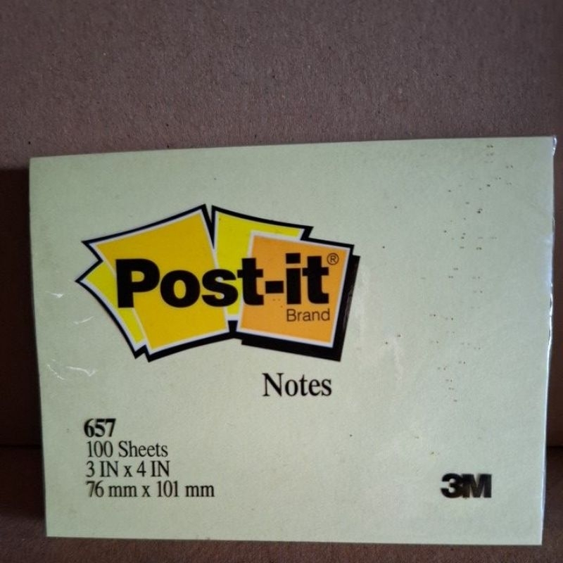 

post it 3M 657 100 sheets 3"x4" 76x101mm