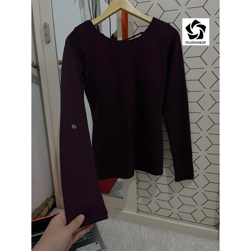 Baju Olahraga Yoga/Pilates Mulawear Burgundy