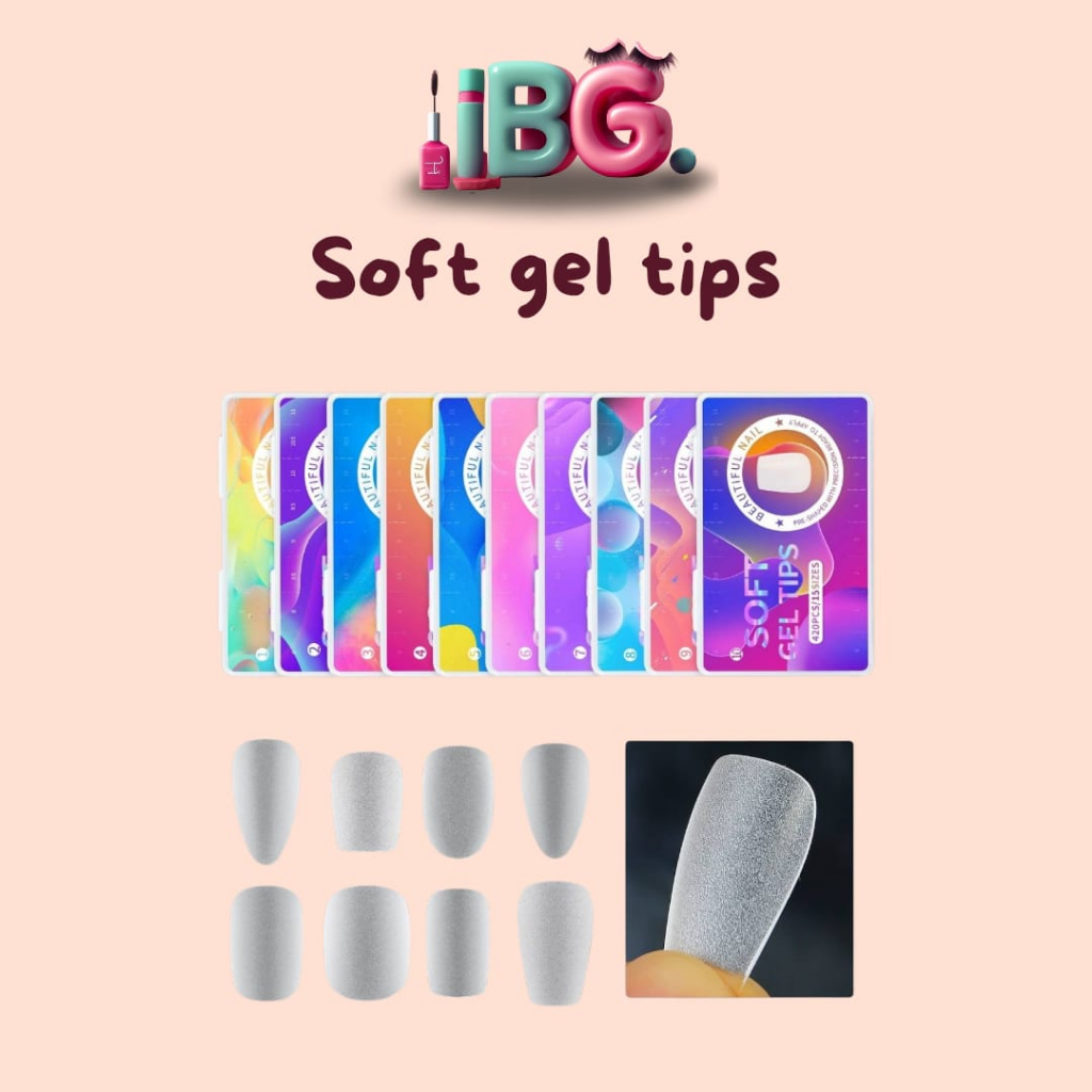 Soft Gel Tips Buff Soft Gel Tips Buffed Soft Gel Tips Matte Soft Gel Tips Sudah Dikikir Soft Gel Tips Kasar