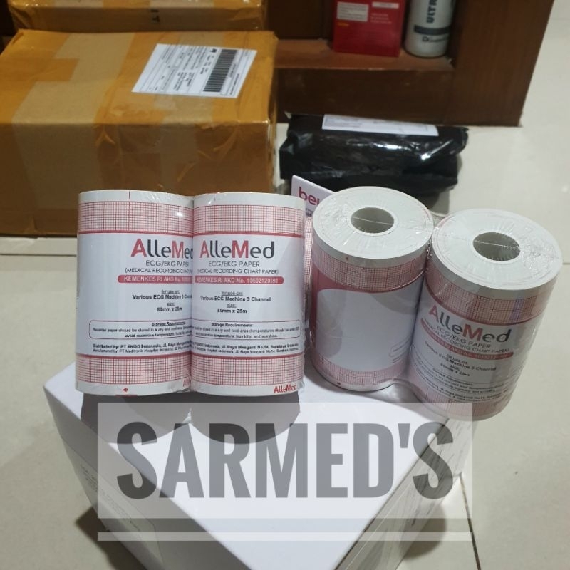 

ENDO ALLEMED Kertas ECG 80 mm X 25 meter / Kertas Ekg 80 mm x 25 meter Endo Allemed / Papper Ecg 3 channel 80 mm x 25 meter