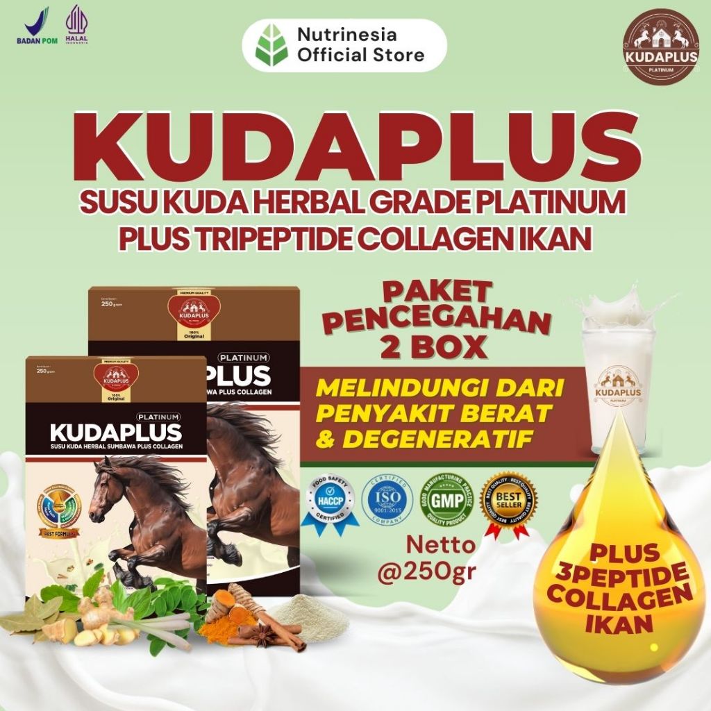 

Susu Kuda 100% Original dari Sumbawa Untuk Keluhan Sesak Nafas Akut dan Nyeri Sendi Berat Kemasan 250gram Paket 2 Box