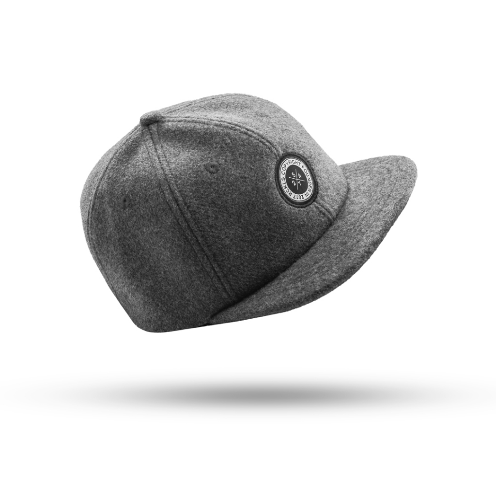 RCKLS. Polo Cap Snapback Full Grey Copyright Wool