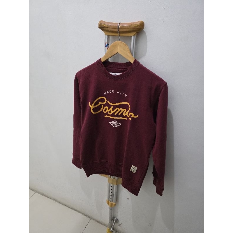 Cosmic Outherwear Magenta RED. Limited Vintage. 100% original. Size S. baju lengan panjang pria warn