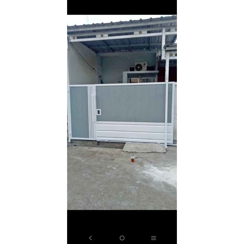 pintu pagar minimalis wodplangGRC