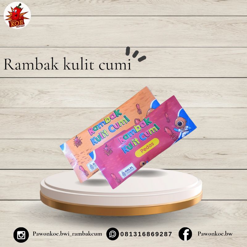 

Pawonkoe Rambak kulit cumi kemasan sachet