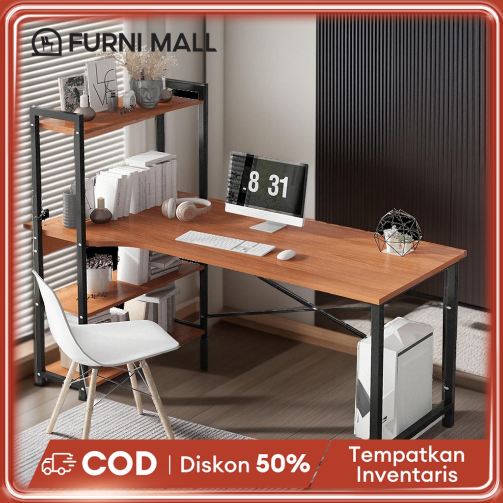 Meja Belajar Minimalis Meja Belajar Dengan Rak Buku Meja Kantor Minimalis Meja Belajar Serbaguna