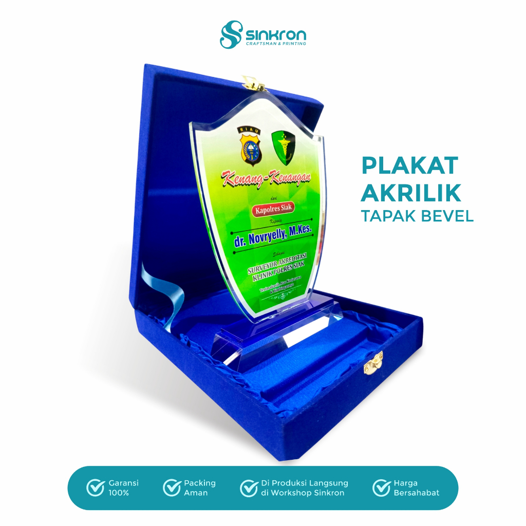 PLAKAT AKRILIK TAPAK BEVEL / CUSTOM PLAKAT / PLAKAT KKN / PLAKAT WISUDA / PLAKAT CINDERAMATA