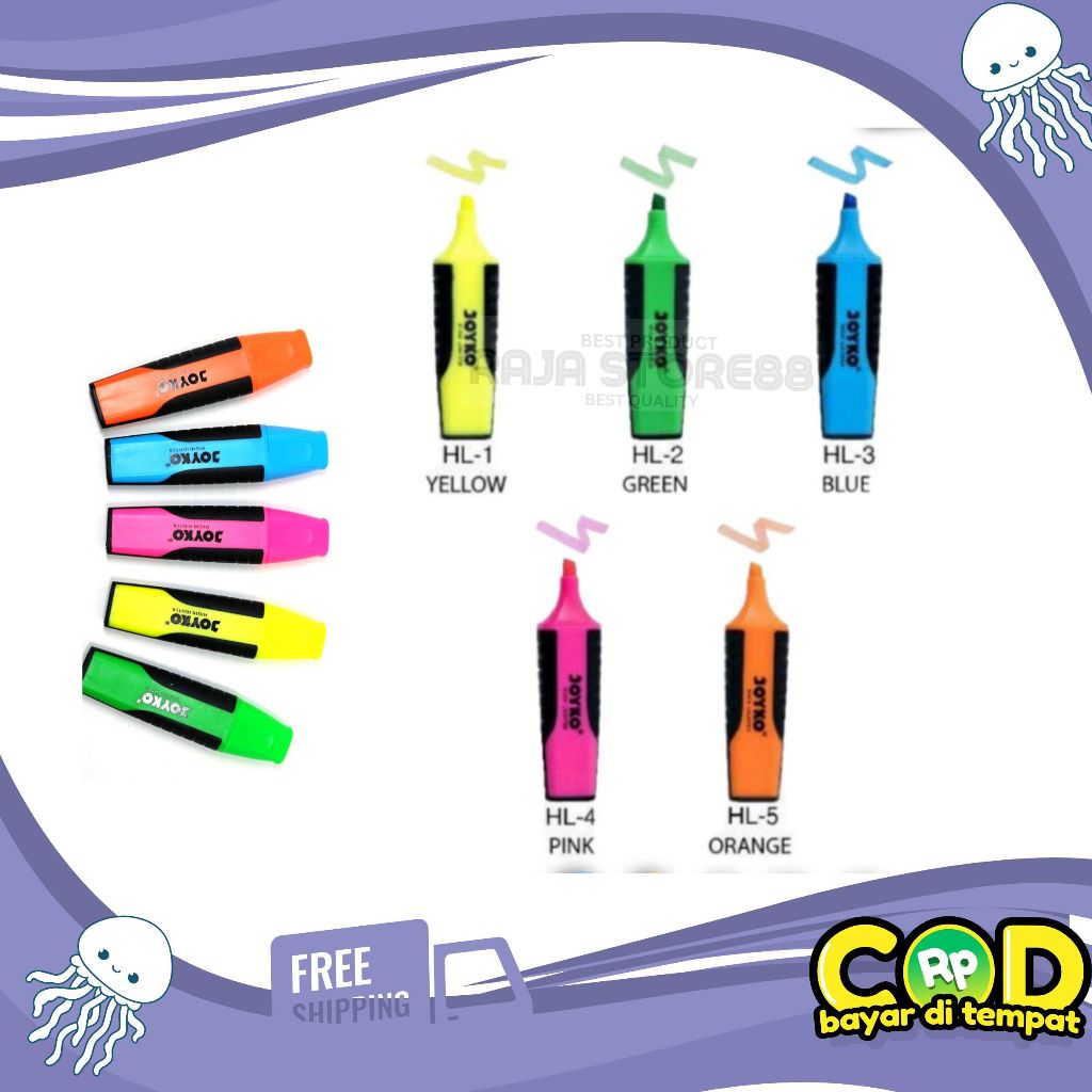 

highliter / stabilo / penanda joyko ( PCS)
