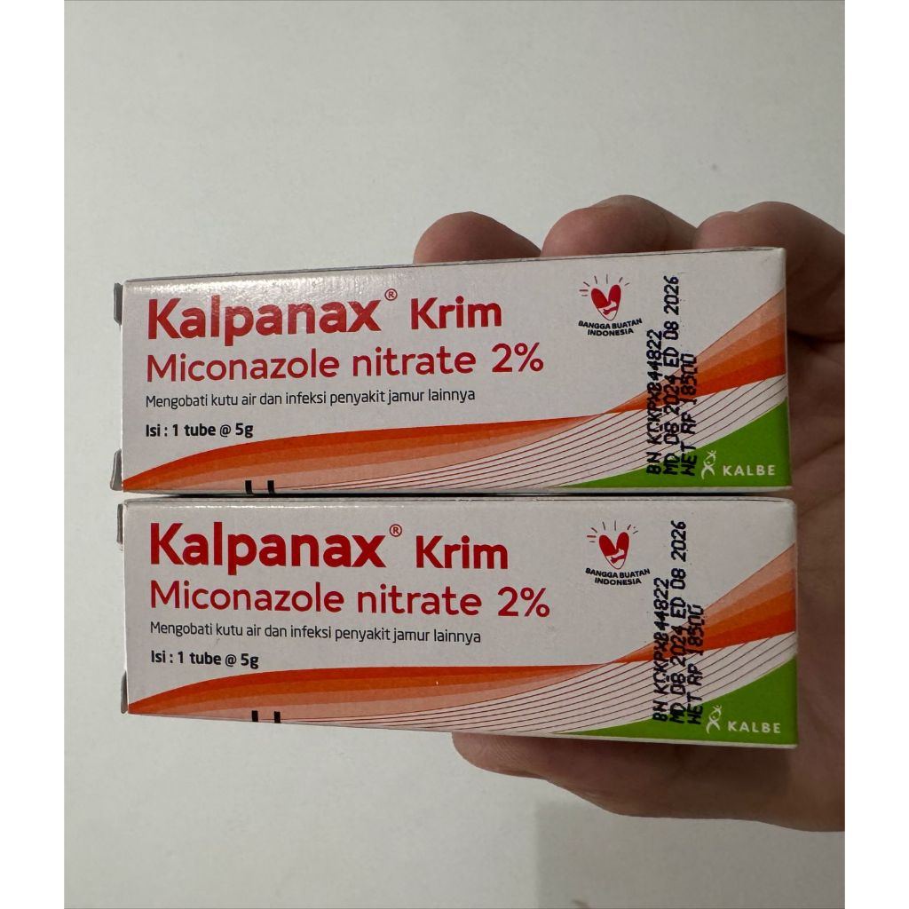 Kalbe Kalpanax Krim Miconazole Nitrate 2% Isi: 1 tablet @5g