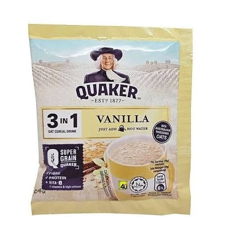 

Ygshop17 Quaker Oat Renceng 10 Pcs 3In1 28 Gr Minuman Sereal Oat Coklat Vanila Gandum Meal
