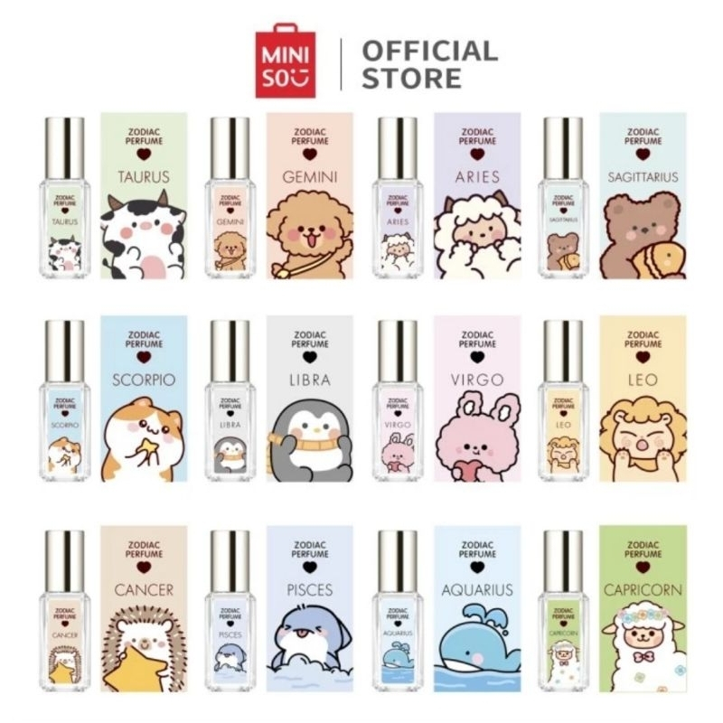MINISO  ZODIAC PERFUME 10ML / Parfum Zodiak Miniso