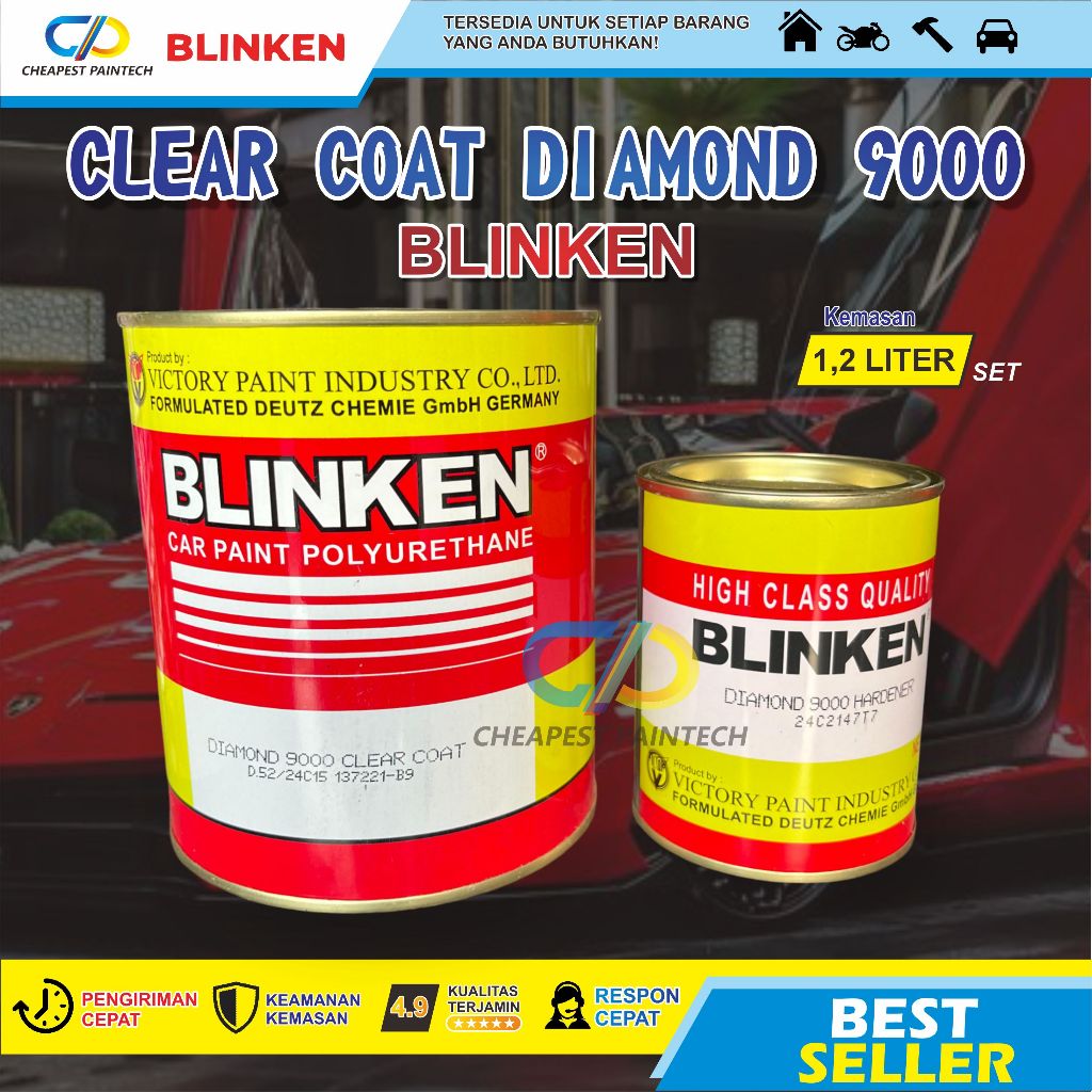 CLEAR COAT BLINKEN DIAMOND 9000 1,2 Liter (LUAR P.JAWA PAKAI JTR CARGO)