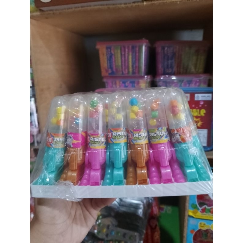 

PERMEN PISTOLAN/SENTER NYALA ISI 30 PCS