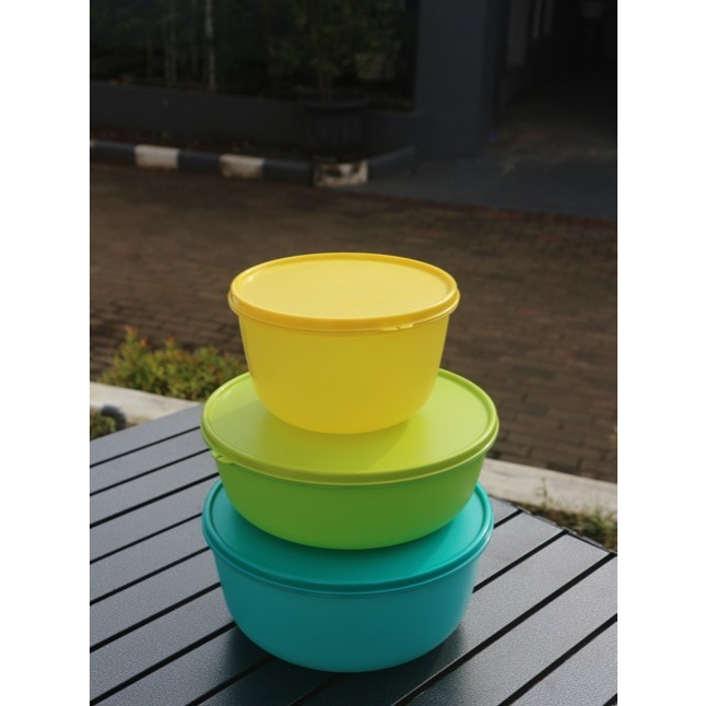 Modular Bowl Set Tupperware(3) Bowl Dengan Tiga Ukuran Besar