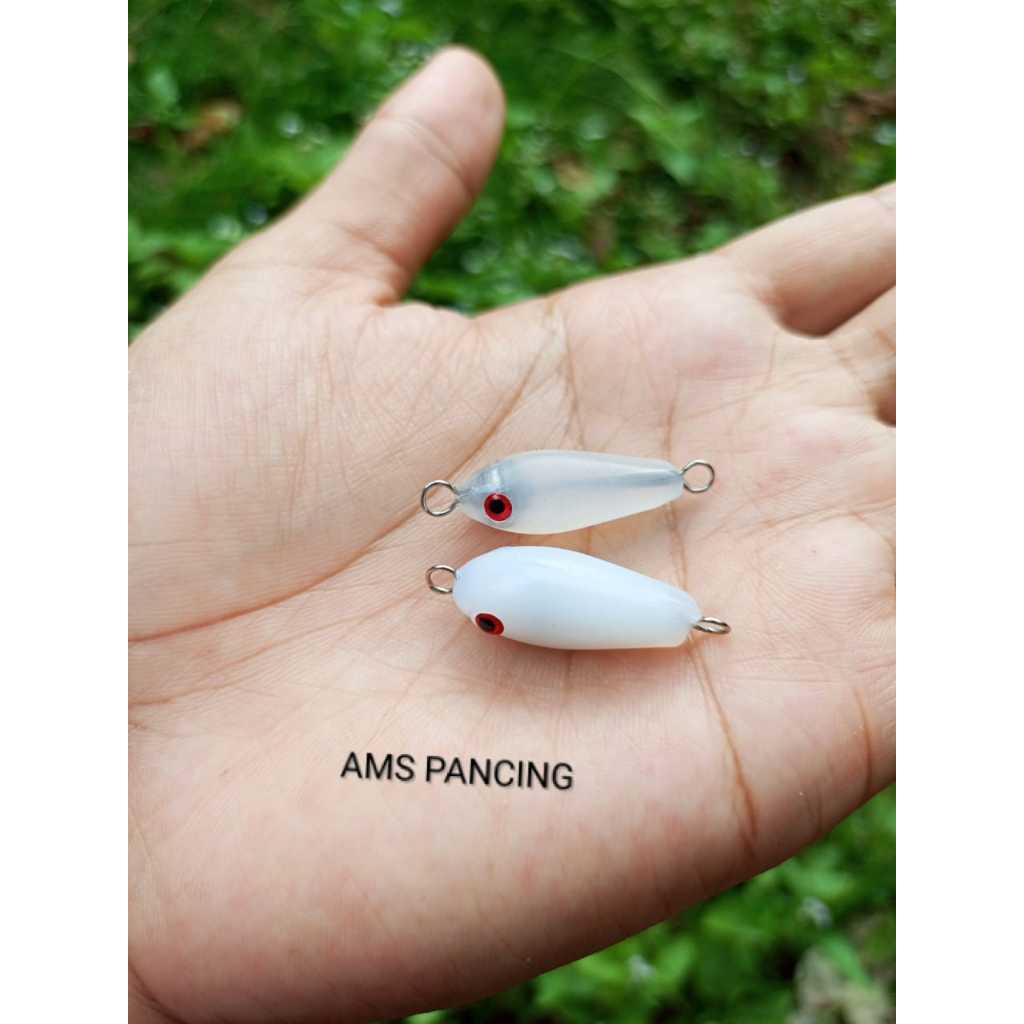 Lure upil hampala 2.5cm tanpa hook / casting umpan hampala / umpan pancing ikan / umpan casting