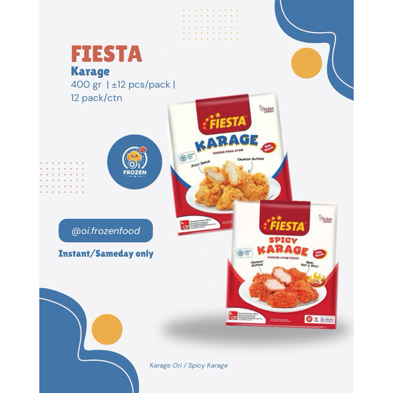 

Fiesta Chicken Karage Original Spicy 400gr