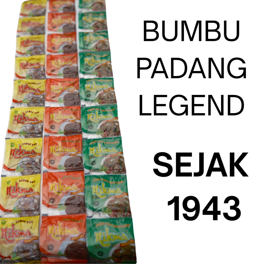 

Bumbu Gulai Rendang Sop Kering Asli Padang Sejak 1943 Praktis Tinggal Masak Enak Tanpa Ribet