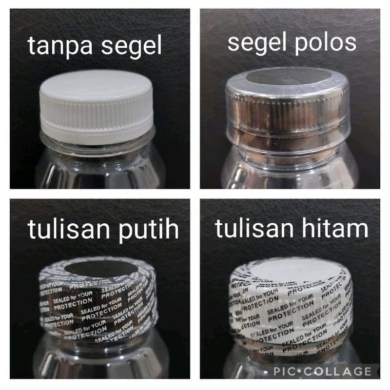 plastik segel tutup botol kale diameter tutup botol 3,5cm/4cm isi50pcs plastik shrink wrap