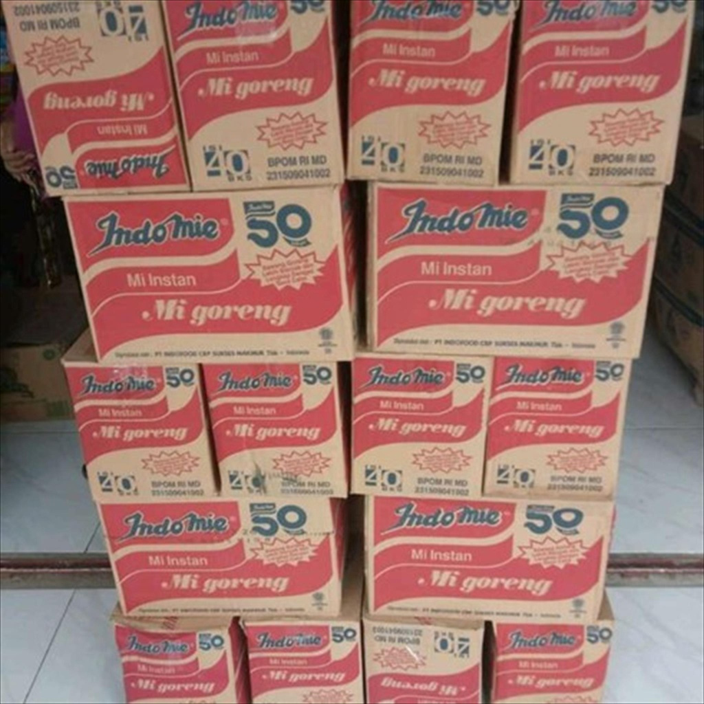 

MIE INDOMIE GORENG ALL VARIANT 40x90gr ( 1 KARTON )