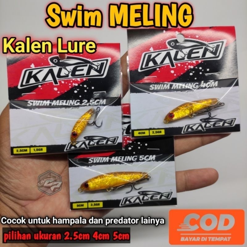 Lure Umpan Casting Swim Meling by Kalen Lure untuk memancing Hampala