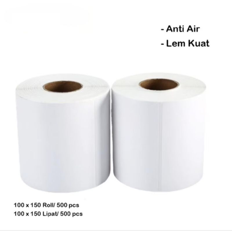 

Kertas Thermal | Resi | Barcode ukuran 100 x 150 (500 Lembar)