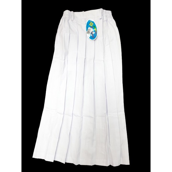 Rok Panjang Sekolah Anak Putih Model Rempel / Rok Putih Panjang /Rok Putih SD Panjang
