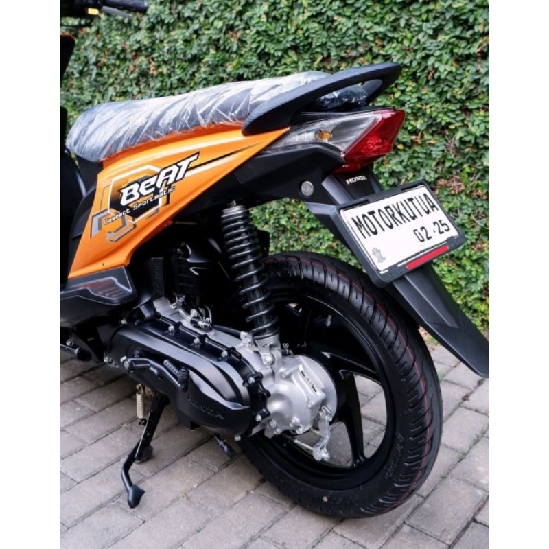 Striping Beat 2008 Orange Sticker Beat Karbu Orange 2008 Sticker lis Decal Standar Original Honda Be